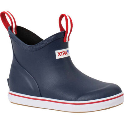 XtraTuf Kids’ 6” Ankle Deck Boot (Navy) | Boot Outlet