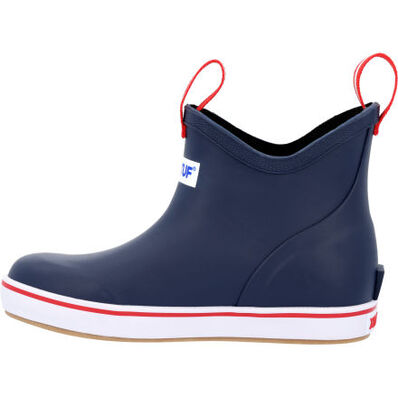XtraTuf Kids’ 6” Ankle Deck Boot (Navy) | Boot Outlet